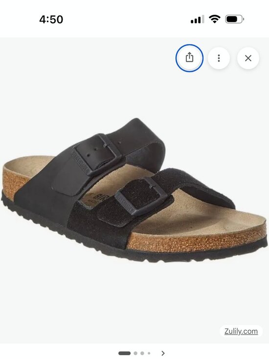 Birkenstock Shoes - Birkenstock Arizona Women's Split Black Leather & Suede Sandal Size: 39